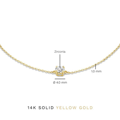 Rosabella | Moissanite Link Bracelet - Gold