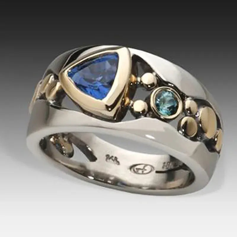 Seren | Blue Crystal Vintage Ring