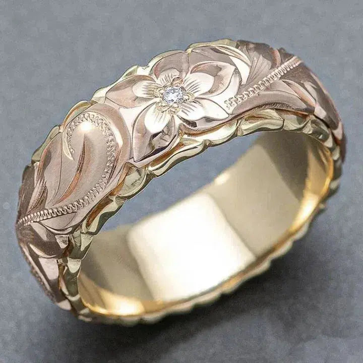 Rosabel | Golden Rose Bloom Ring