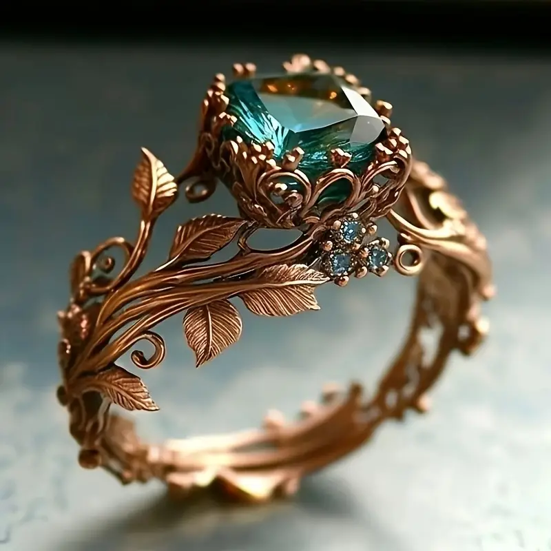Sylvara | Nature Green Crystal Ring