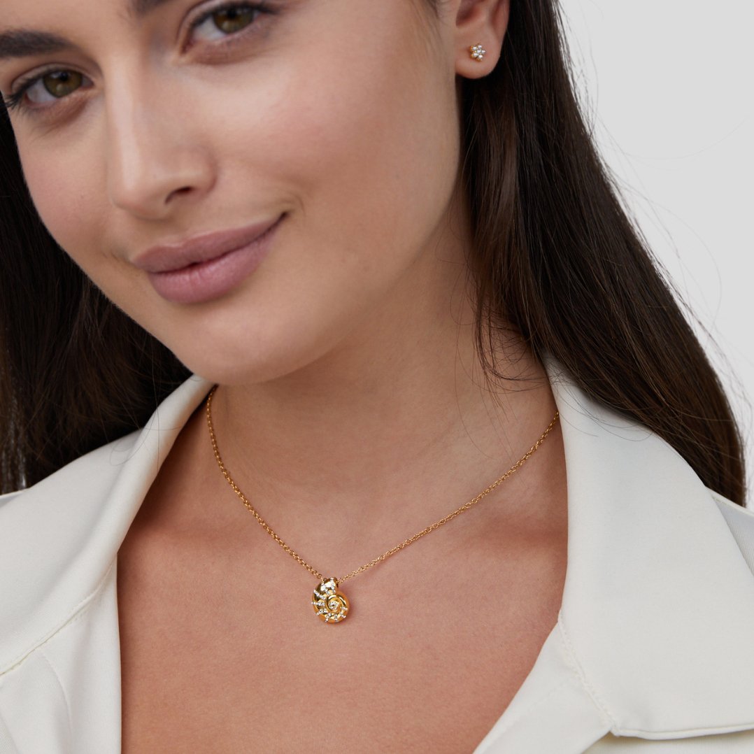 Vivenne | Crystal Shell Pendant