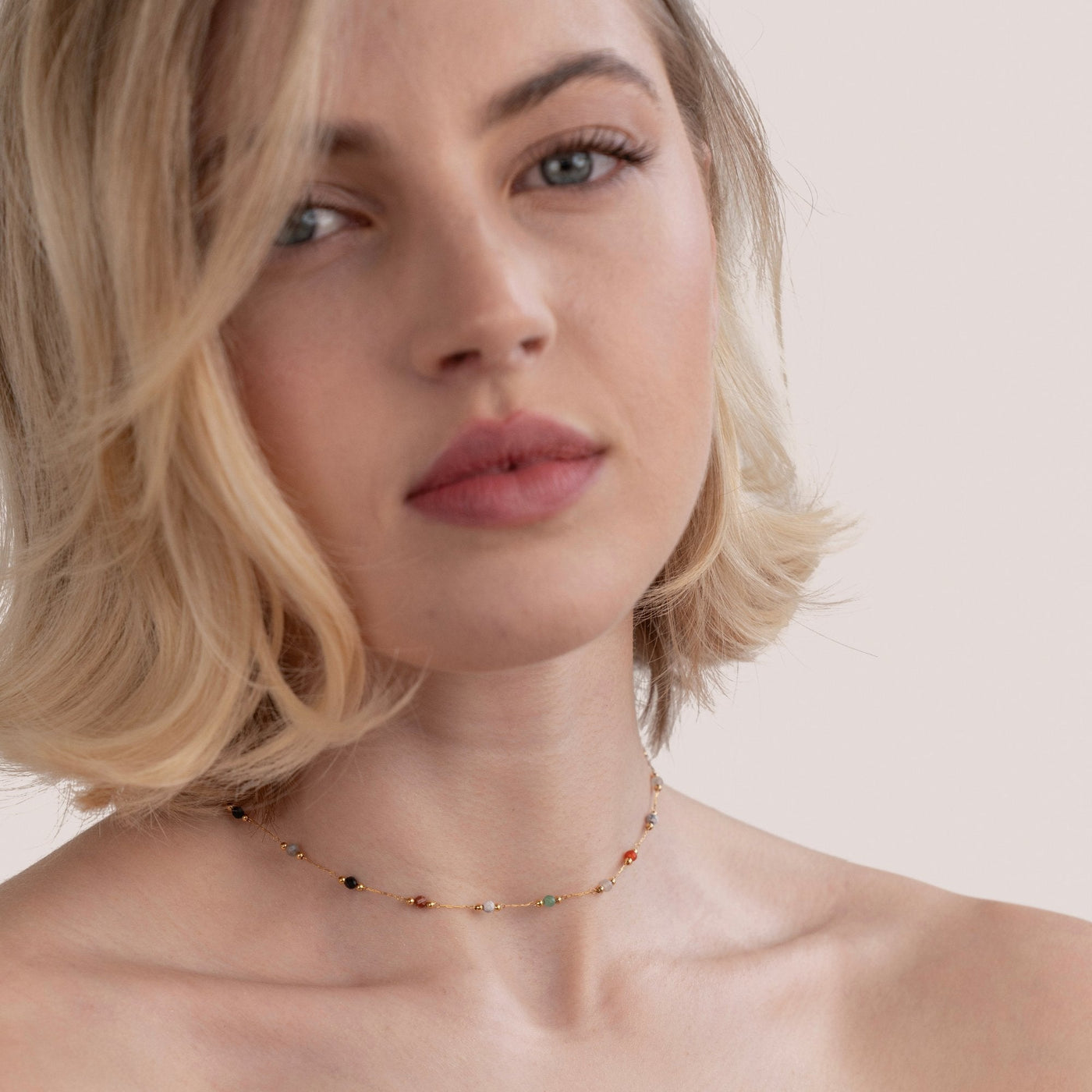 Cerys | Minimal Stone Necklace