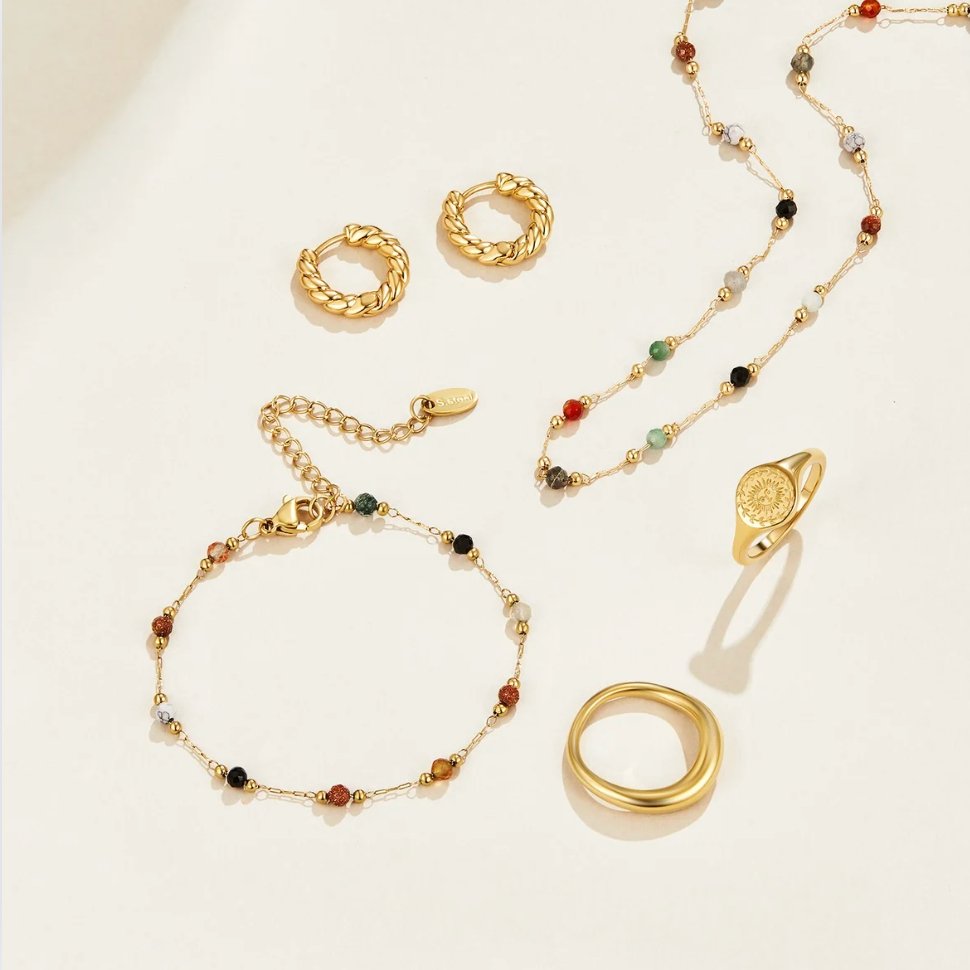 Cerys | Minimal Stone Necklace
