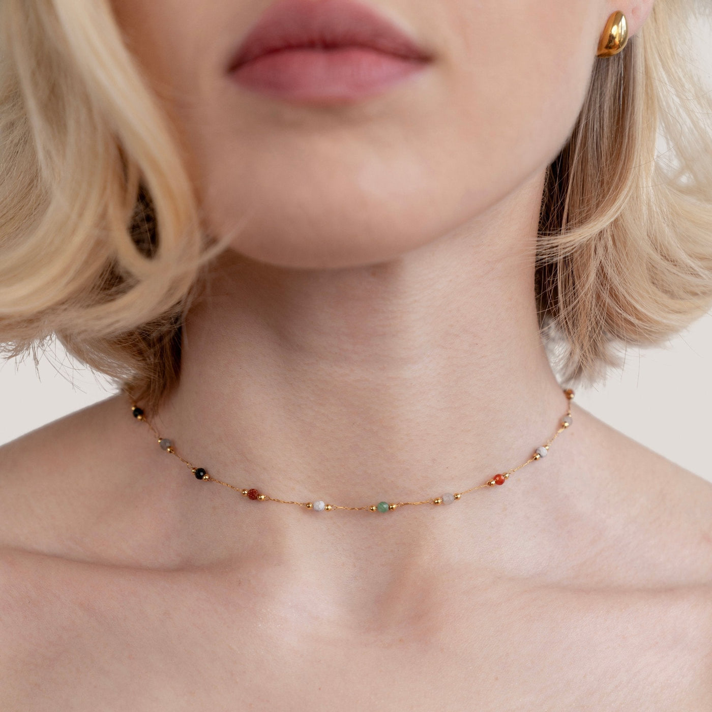Cerys | Minimal Stone Necklace