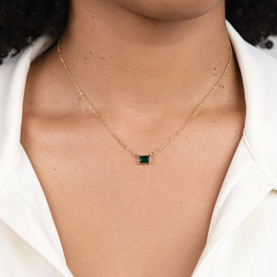 Avielle | Delicate Green Necklace