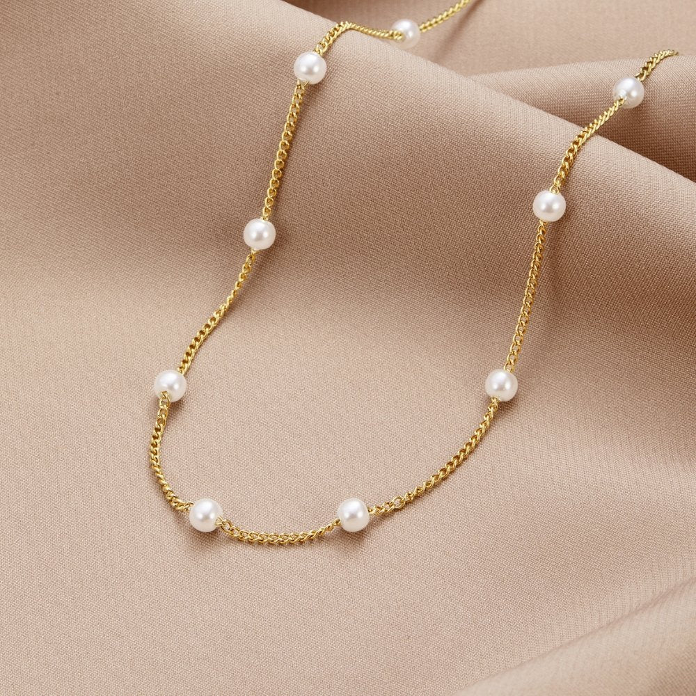 Celiane | Pearl Chain Necklace
