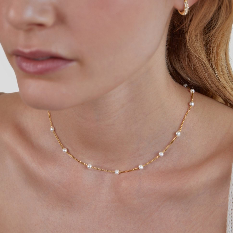 Celiane | Pearl Chain Necklace