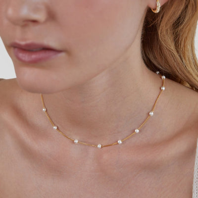 Celiane | Pearl Chain Necklace