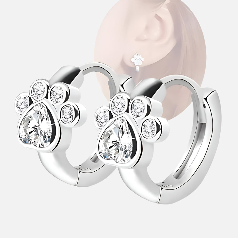 Yvonna | Sparkly Paw Earrings