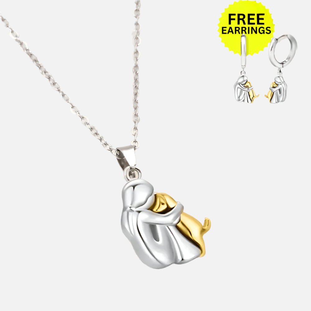 Marisse | Silver Mom Necklace Set