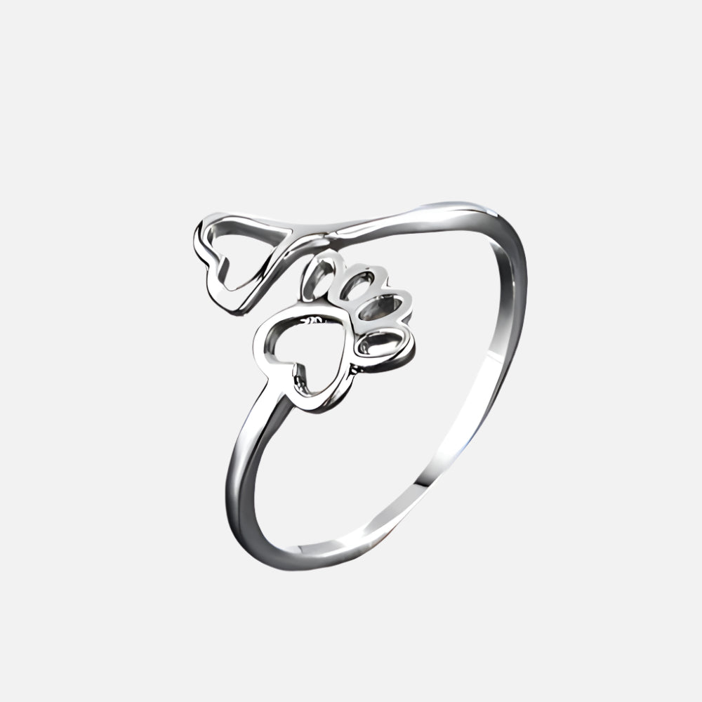 Ilyra | Heart Paw Ring