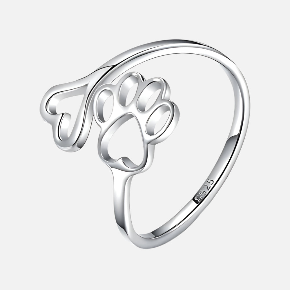 Camille | Paw Heart Ring