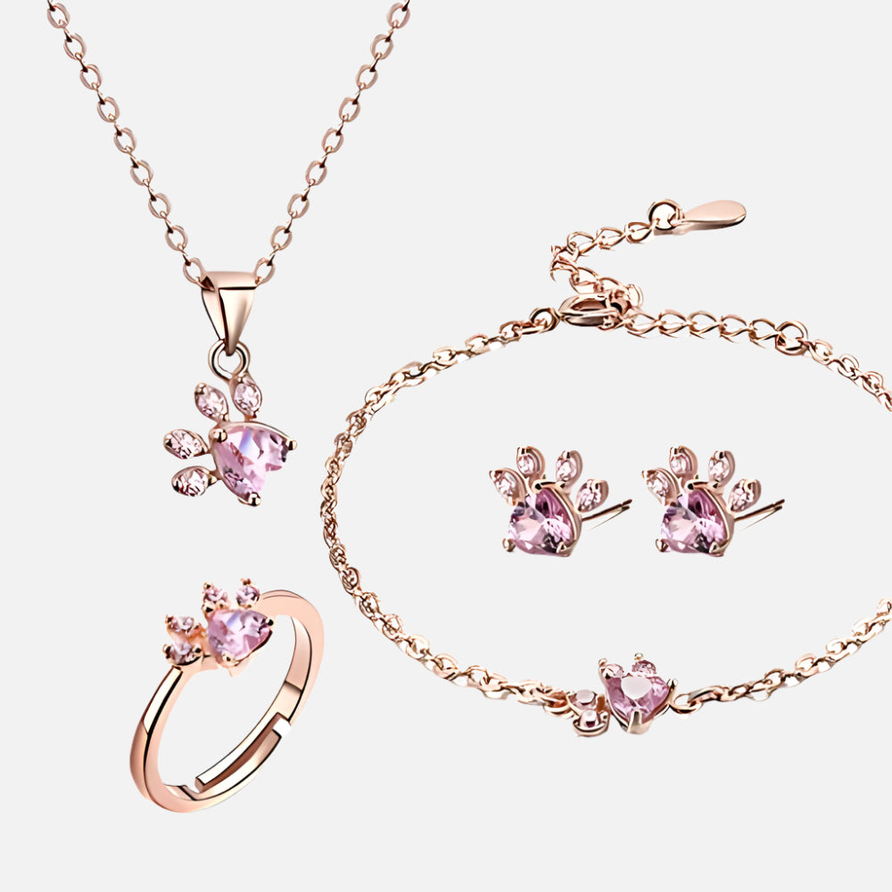 Arabella | Rose Gold Paw Set