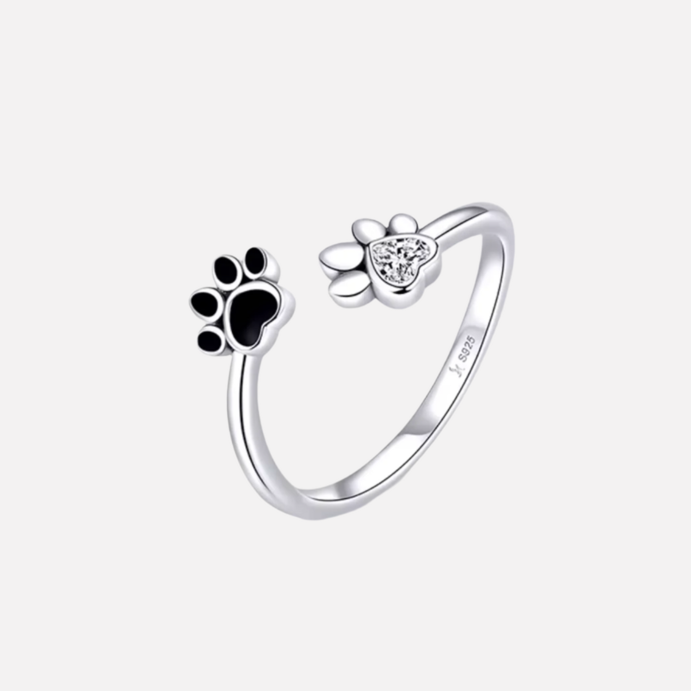 Carmelle | Paw Heart Ring
