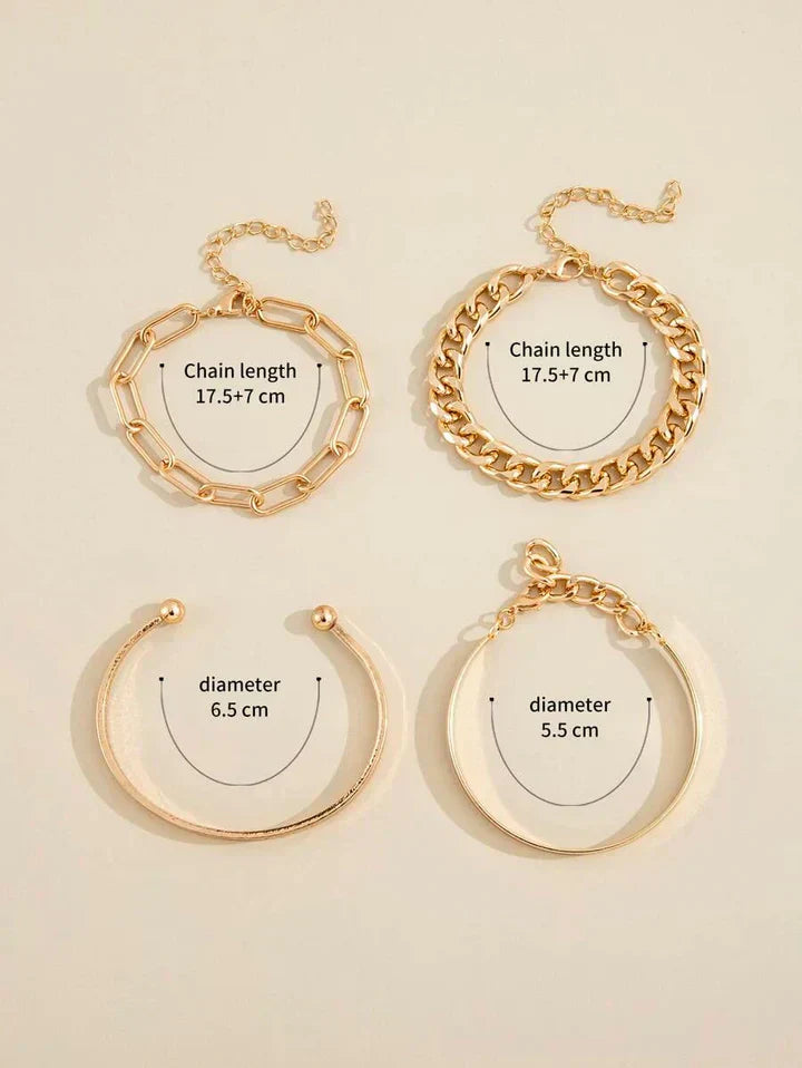 Cosima | Mercer Bracelet Set - Gold