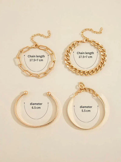 Cosima | Mercer Bracelet Set - Gold