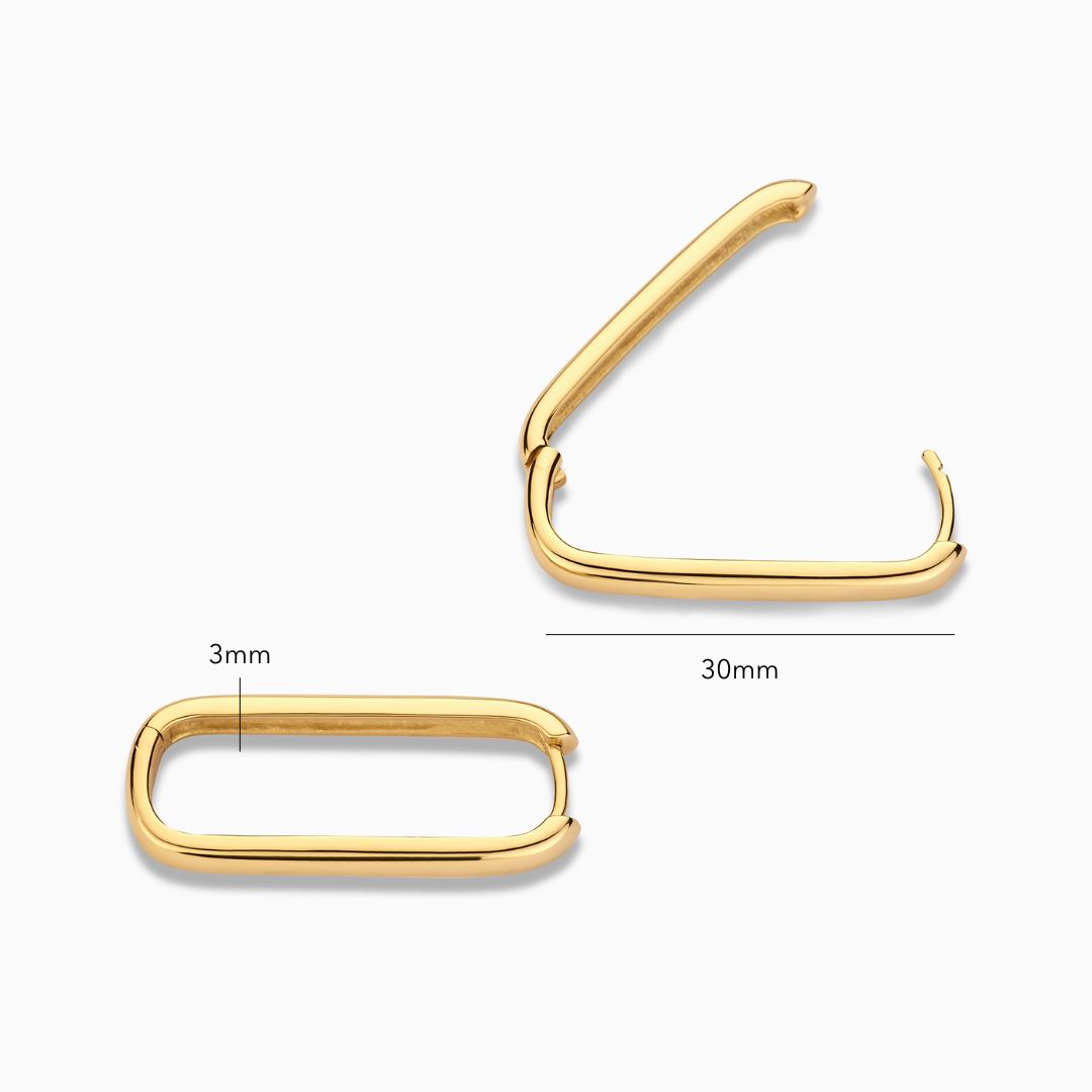 Magnolia | Large Icon Hoops - Gold