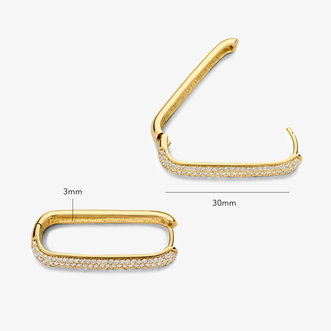 Liliana | Icon Pavé Hoops - Gold