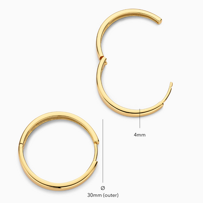 Celestia | Statement Hoops - Gold