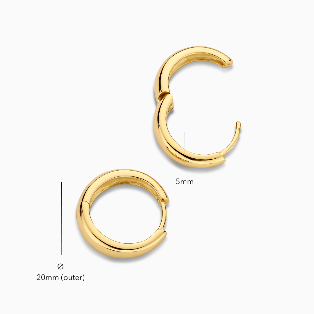 Rafaella | Statement Gold Hoops - Gold