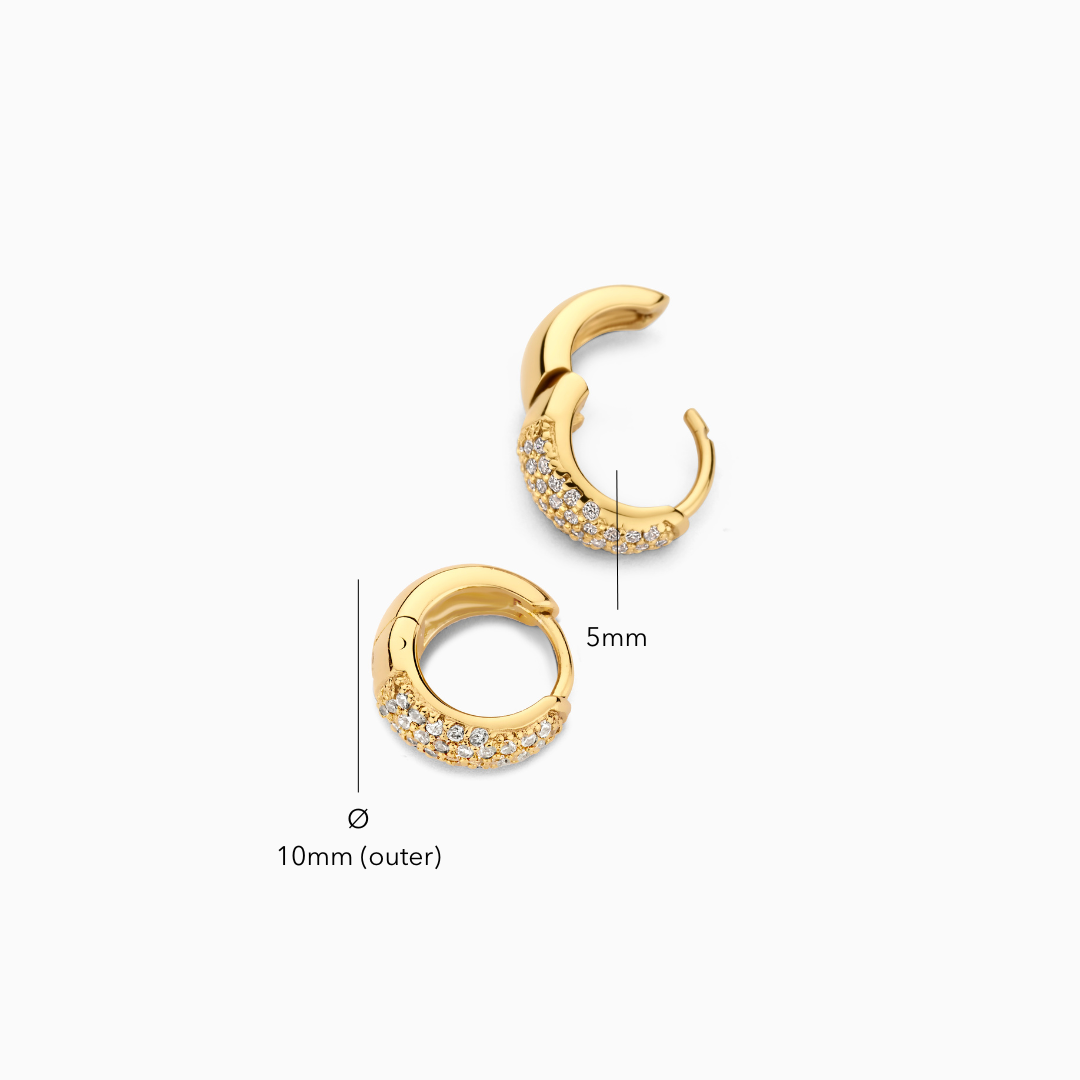 Juliana | Mini Hoop Earrings - Gold