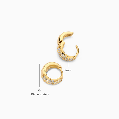 Juliana | Mini Hoop Earrings - Gold
