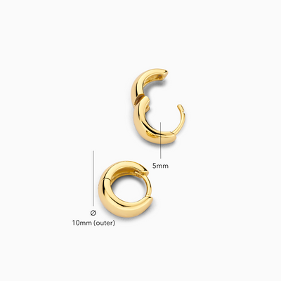 Julietta | Mini Hoop Earrings - Gold
