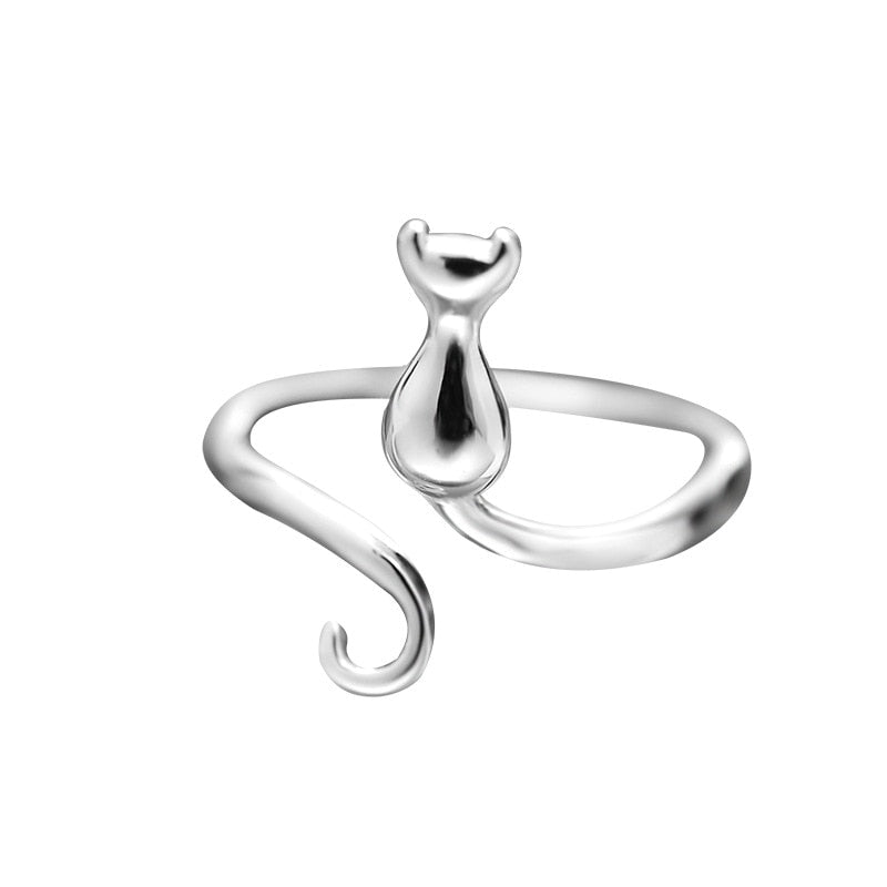 Norielle | Cat Steel Ring
