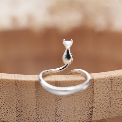 Norielle | Cat Steel Ring