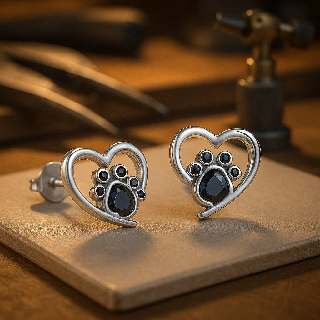Maelis | Crystal Heart Earrings