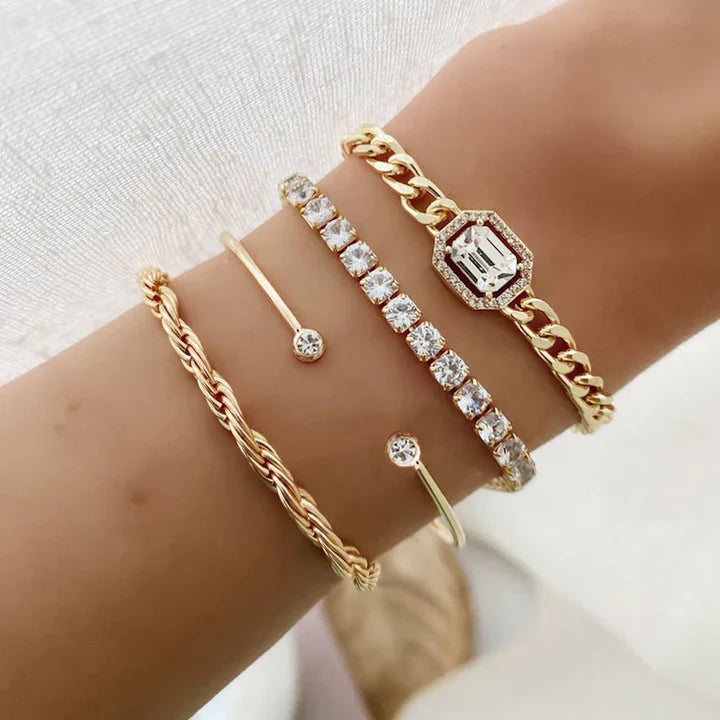Dominique | Calvina Bracelet Set - Gold