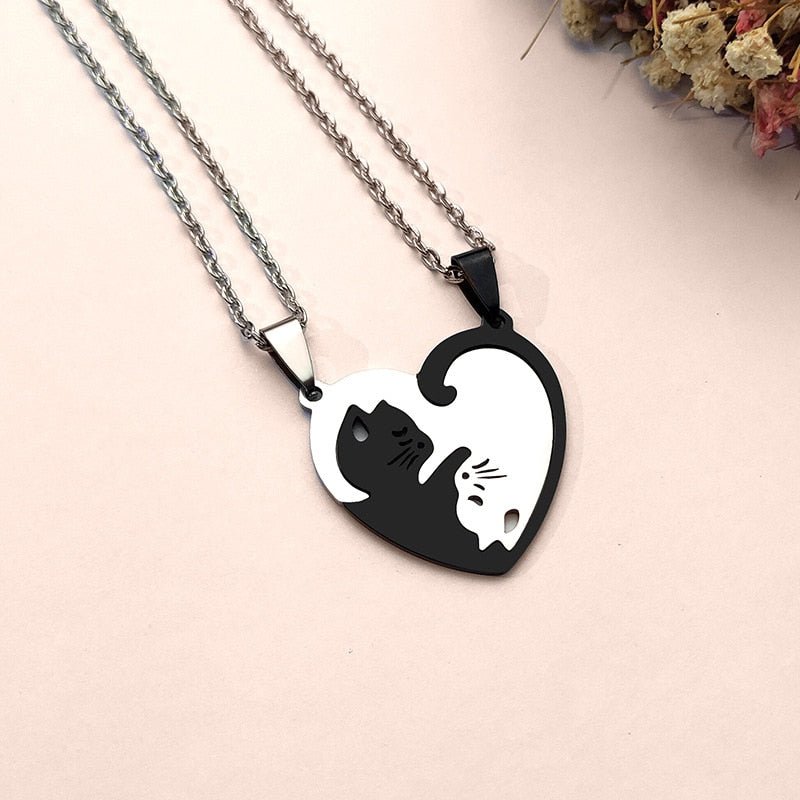 Noelia | Ying Yang Cat Necklace
